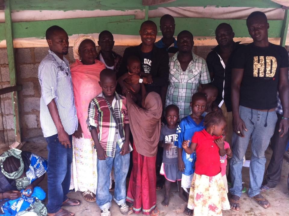 GHRC team engaging with a displaced community in Nigeria